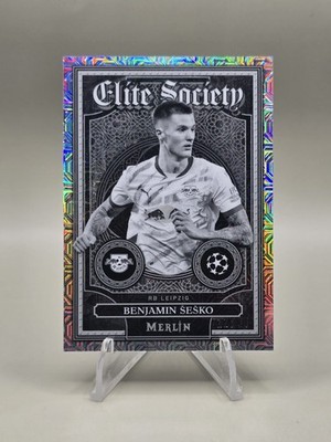 2024-25 Merlin UCC Benjamin Sesko #ES-14 Elite Society Black & White Mojo /35
