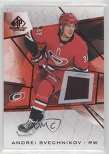 2021-22 Upper Deck SP Game Used Red Jerseys Andrei Svechnikov #72 05iv