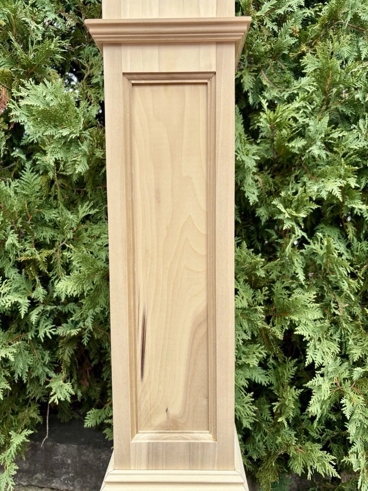 GRANDE Novo Estoque Antigo Estilo Vitoriano Choupo Sólido/PINHO Newel Post Arquitetura - Imagem 3 de 4