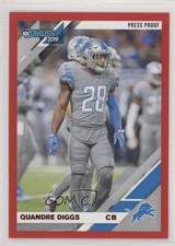 2019 Panini Donruss Press Proof Red Quandre Diggs #96 z7h