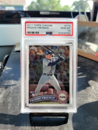 2011 Topps Chrome Freddie Freeman #173 - PSA 10