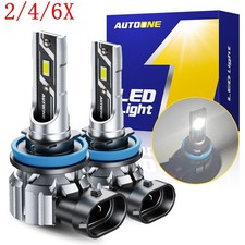 2/4/6X H11 H8 H9 LED Headlight Bulb Low Beam Fog Light CANBUS 6500K White