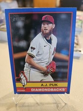 2025 Topps Heritage - High Number SP A.J. Puk #490 Dark Blue Border