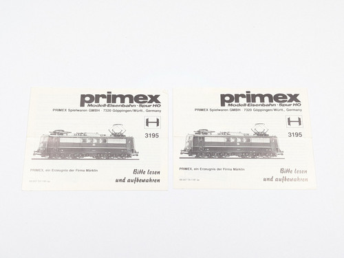 Märklin Primex 3195 TA 1181 se instrucciones para locomotora H0 precio por ST | Condition: Gebraucht