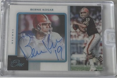 Bernie Kosar 2020 Panini One Football 06/10 Signed