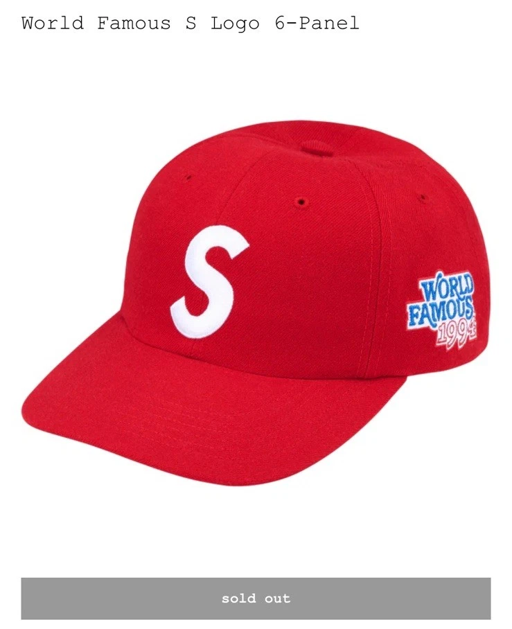 EN MAIN Supreme World Famous S Logo SnapBack Rouge SS25 Livraison rapide et gratuite ?