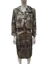 Michael H Two-Piece Dress Set Abstract Pattern Size 14 NYU001 1 Corp