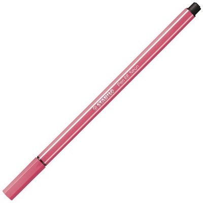 Premium Fibre-Tip Pen - STABILO Pen 68 - Pack of 1 - Neon Red