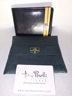 Tony Perotti The Italico Collection, Black Leather Wallet