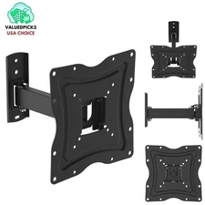 Articulating Full Motion TV Wall Mount - Supports 10-50" TVs + HDMI Cable