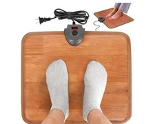 Heated Floor Mat Under Desk for Foot Warmer Space Heater Heating Pad home Office