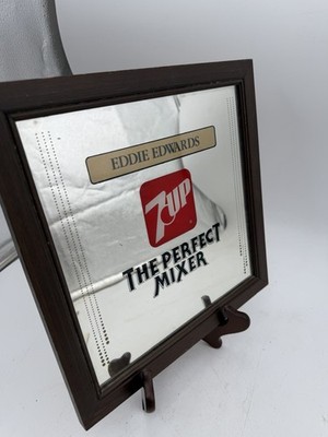 Vintage 7UP Soda Pop The Perfect Mixer Logo MIRROR SIGN Mixer Drink 11.5  R4E