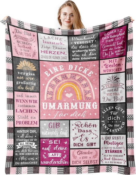 Umarmungsdecke Geschenke FüR Beste Freundin 130X150Cm Geburtstag Frauen-image