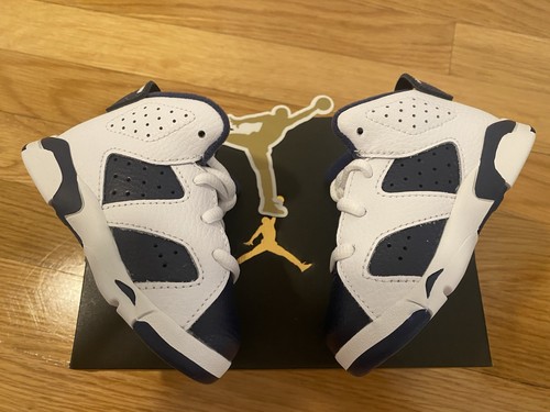 Nike Air Jordan 6 Retro Toddler 'Olympic' 2024 DV3606-164 New - Picture 4 of 9
