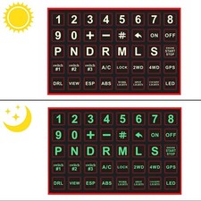 Car Door Window Switch Luminous Button Sticker Sticker Night Safety Decal Decor
