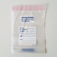 6" X 9" X 2 Mil Tamper-Evident 5 Strap Bag 1,000/Case 