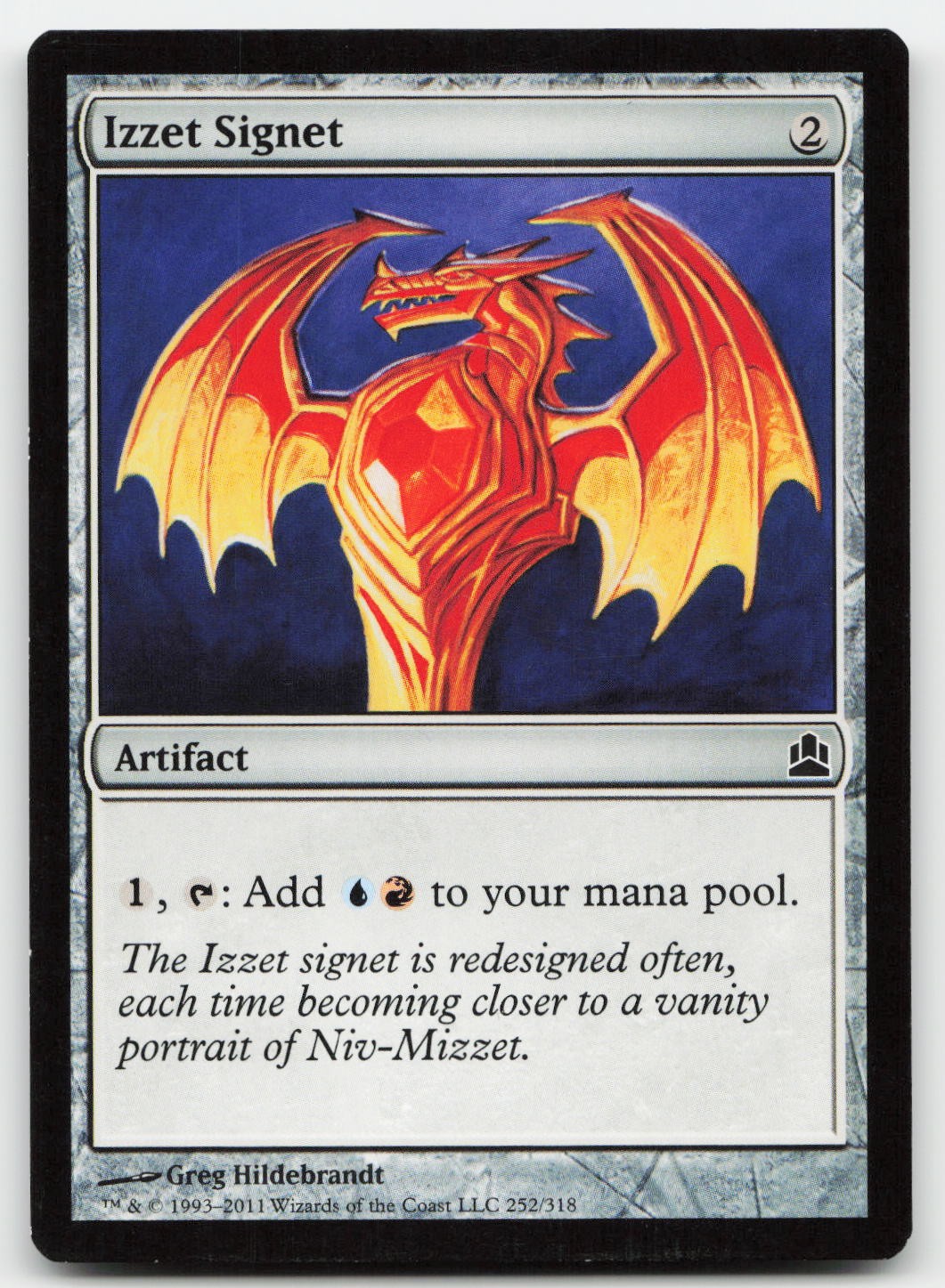 Izzet Signet #252 (LP) Commander CMD Magic MTG