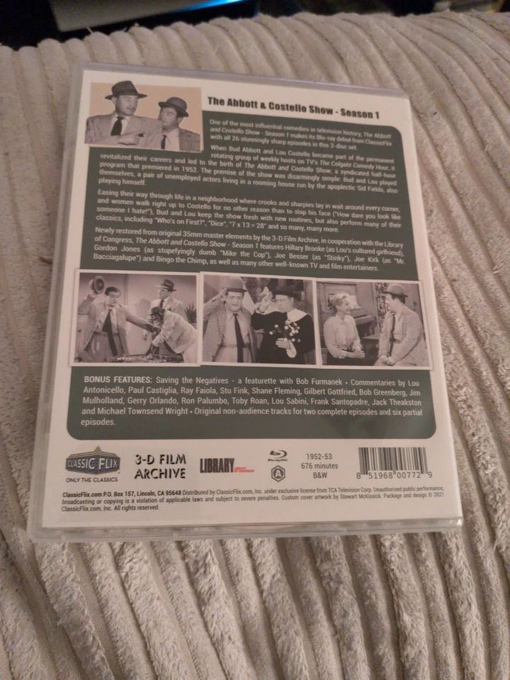 The Abbott and Costello Show: Season 1 (blu ray region A , 1952) - Image 2 of 2