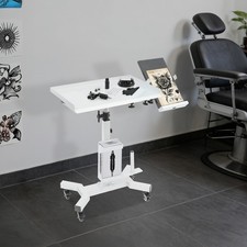Versatile Rolling Tool Tray Cart, Tray Cart with Rotatable Table Station