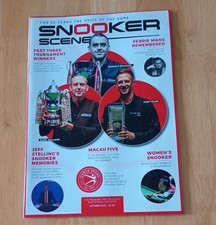 Snooker Scene Magazine October 2023 Ronnie O'Sullivan Trump Mark Williams Mint