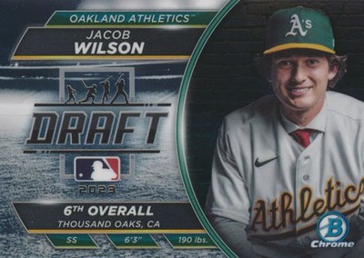 2023 Bowman Draft DRAFT NIGHT #2 JACOB WILSON - Oakland Athletics A's