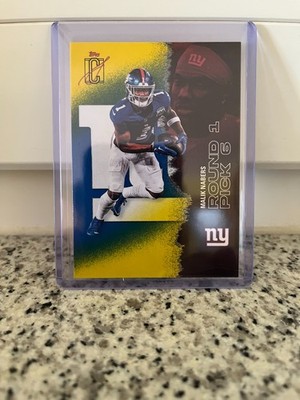 Topps Signature Class 2025 NFL Malik Nabers Blue&Yellow #No.40