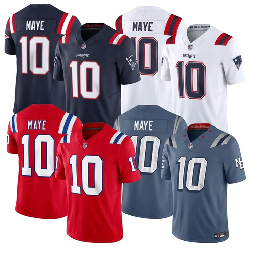 Men's Patriots #10 Drake Maye Collection Limited Stitched Jersey