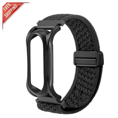 Adjustable Nylon Smartwatch Wristband with Protective Case for PLAUD AI Recorder