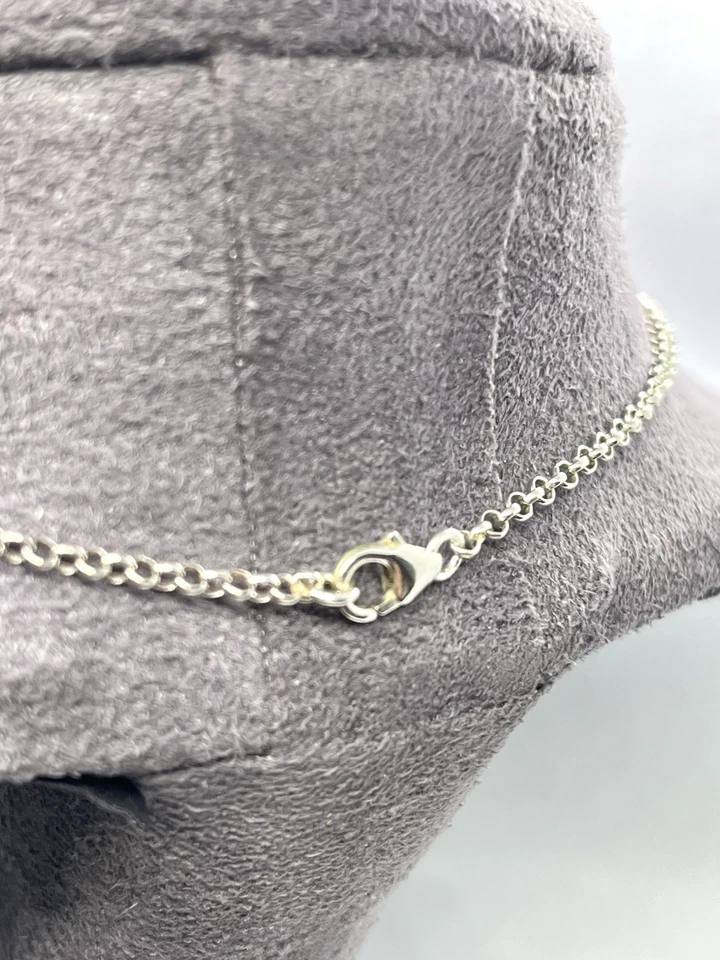 Collana in Argento 925 con Cammeo Sardonico Floreale Rettangolare 18x35mm - Immagine 4 di 4