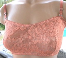 Victorias Secret Rare Vintage bra bralette 34B strapless lace bandeau NWT Rust