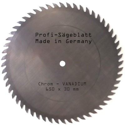 CV-Sägeblatt 650 x 30 mm 56CV Krom Chrom Vanadium Kreissägeblatt Sägeblatt