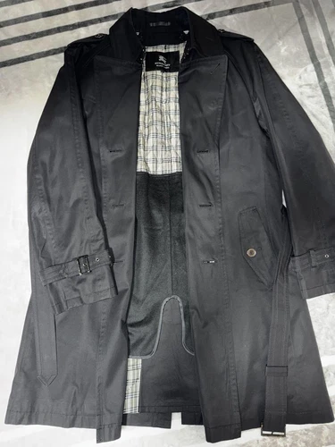 BURBERRY BLACK LABEL Trench Cappotto Uomo L #EB ZGA