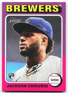 🔥 2024 Topps Heritage #632 Jackson Chourio Rookie