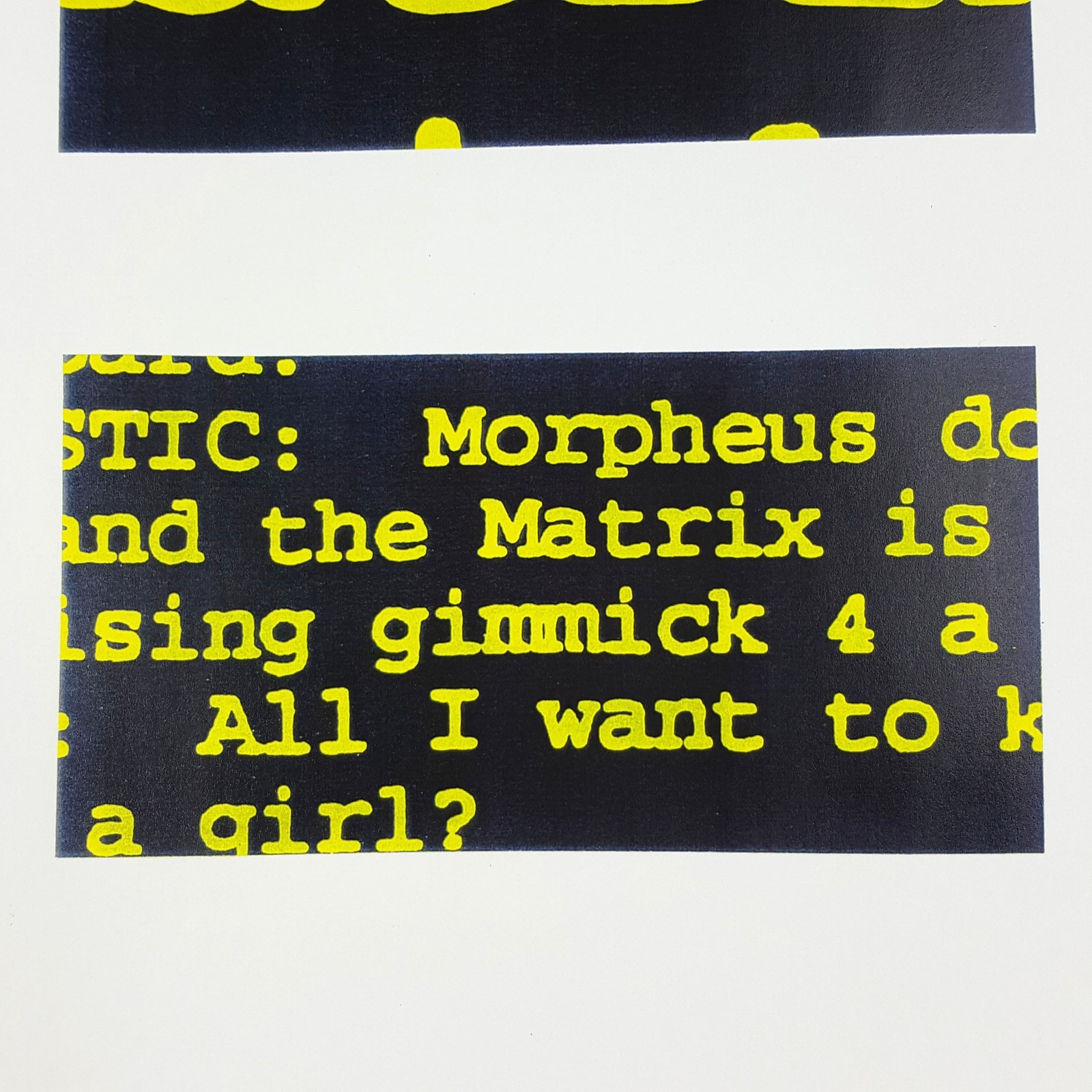 Image 5 of The Matrix - Production Used Color Concept Storyboard - Matrix  Close Up 2 - COA