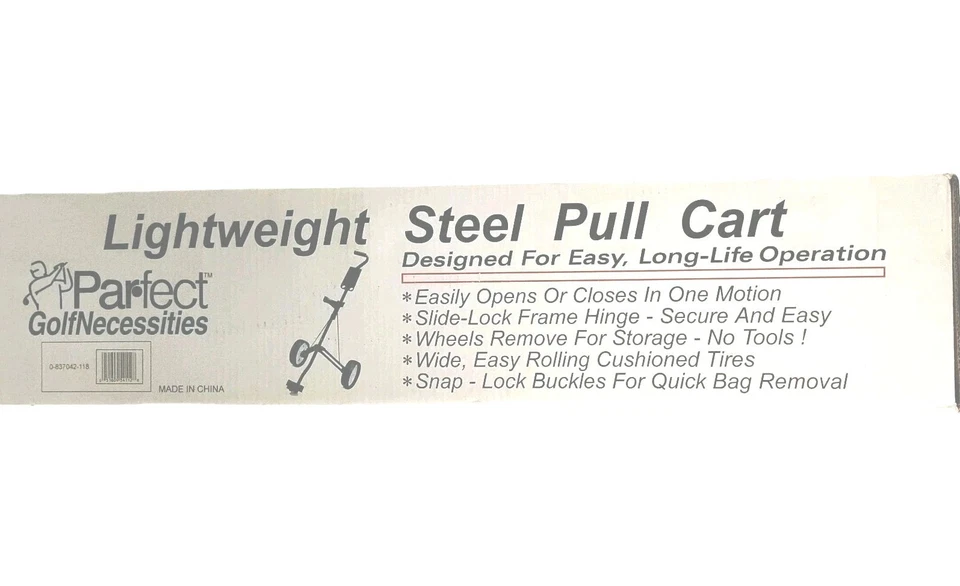 NIB Parfect Golf Bag Cart Two Wheel Push/Pull Lightweight Collapsible  - Image 2 of 4