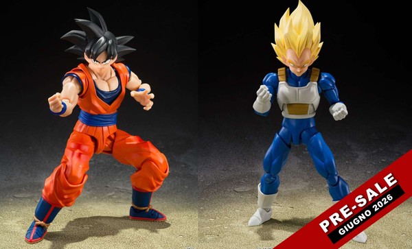 SON GOKU & VEGETA DRAGON BALL Z - S.H. FIGUARTS - BANDAI TAMASHII