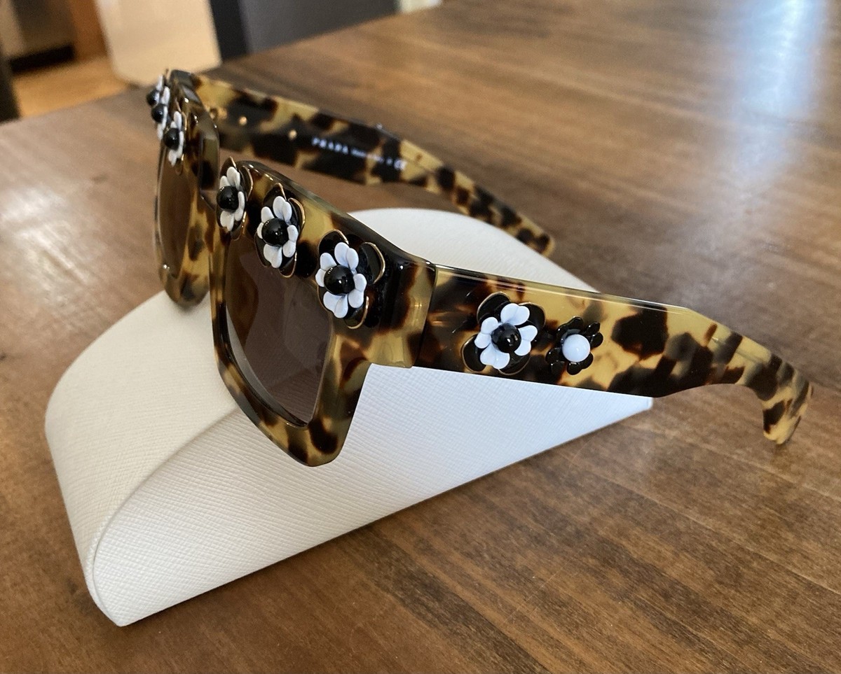 PRADA FLOWER POEME SPR 25P SUNGLASSES. UNIQUE, GLAMOROUS, FUN