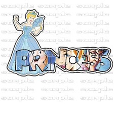 Disney Princess Cinderella dd Title Premade Scrapbook Page Paper Piece die cut