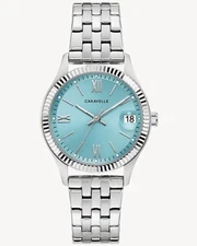 Caravelle by Bulova Women's 43M124 Light Blue Dial Stainless Watch