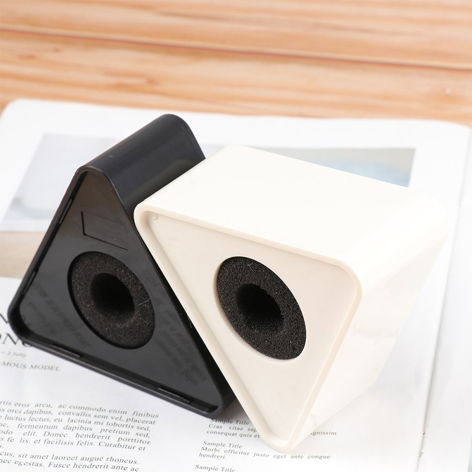 4 Pcs Microphone Prop Triangle Shaped Station Logo ABS Interview Flag ...