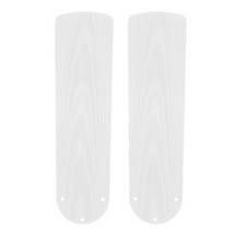 2 Pcs Replacement Fan Blades White Ceiling Decorative Wood Grain