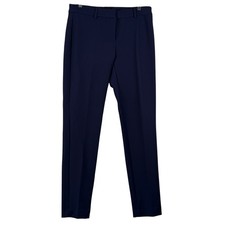 Express Womens 6R Skinny Mid Rise Pants Navy Blue Stretch Corpcore Workwear EUC