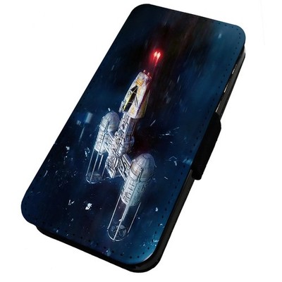 Bedruckte Flip Handyhülle iPhone, Samsung & Huawei TV & Folie Raumschiff 12