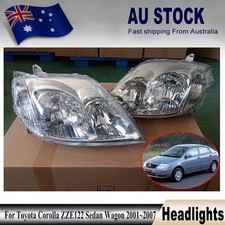 Pair LH+RH Head Light Lamp For Toyota Corolla (01~04 Hatch) (01~07 Sedan Wagon)