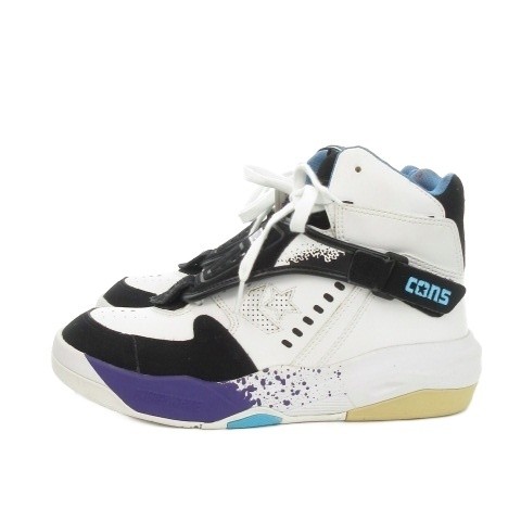 Converse AeroJam EW MID Sneakers HighCut Basketball Shoes White Black Purple Siz