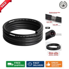 10FT Heavy-Duty 3/8" Fuel Hose Line - 300 PSI, NBR Rubber, Multi-Fuel Compatible