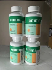 4X EMMA Supplement for Gut Health Gas and Bloating Relief Constipation 60 Counts