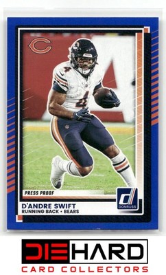 2025 Donruss #226 D Andre Swift Press Proofs Blue Chicago Bears RMH