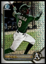 Pedro Pineda 2022 Bowman Chrome #BCP-241 Prospects Mojo Refractor Athletics