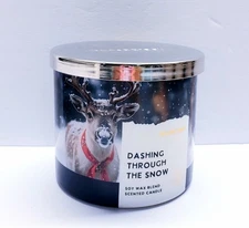 Goose Creek DASHING THROUGH THE SNOW Large 3-Wick Scented Candle, 14.5 oz